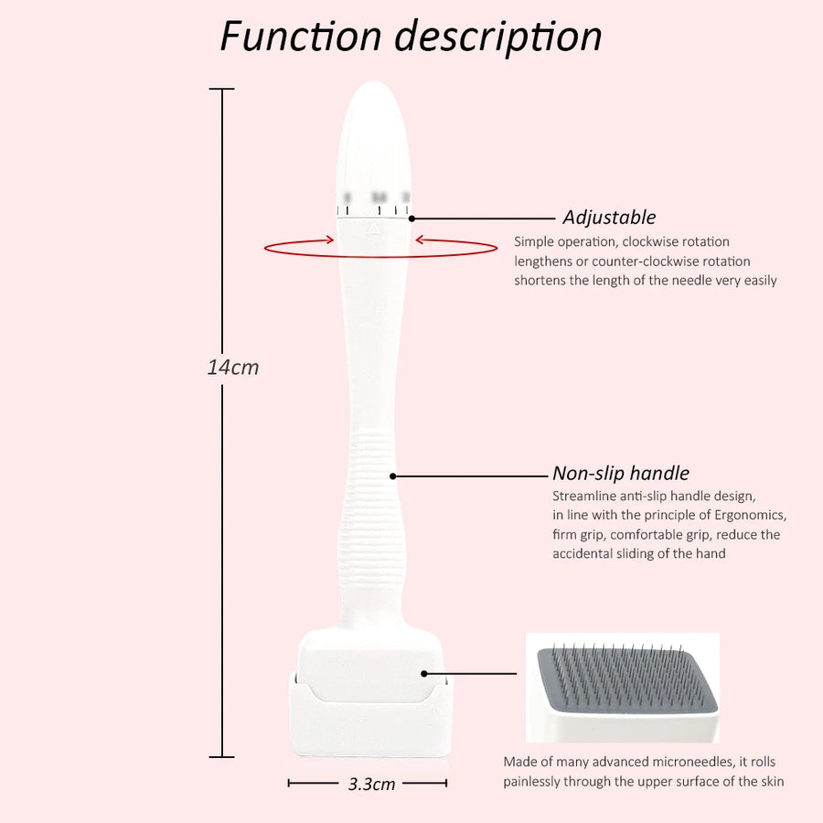 Theia DRS 140 Microneedle Derma Roller Stamp Adjustable Needle Length