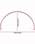 Pink Half-Moon LED Nail Desk Lamp – Professional Manicure & Beauty Salon Light