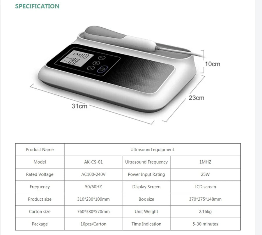 Theia Ultrasonic Therapy Machine – Pain Relief & Muscle Massage