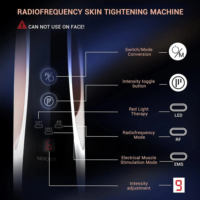 THEIA Lose Weight Sculpting Machine – RF Radio Frequency Body Slimming & Cellulite Massager with EMS Fat Burner & LED Therapy