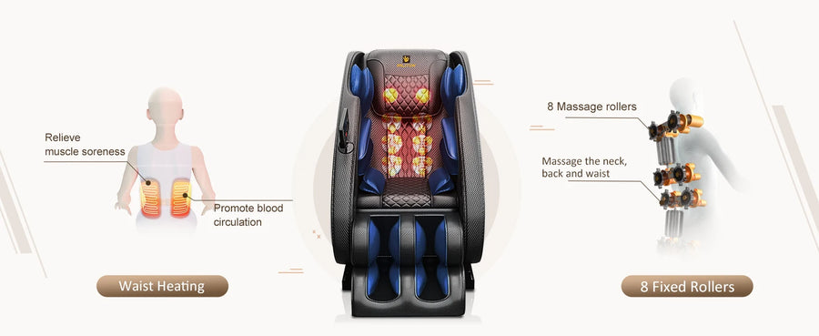 Theia Ultimate Zero Gravity Full Body Massage Chair with Heat & Bluetooth