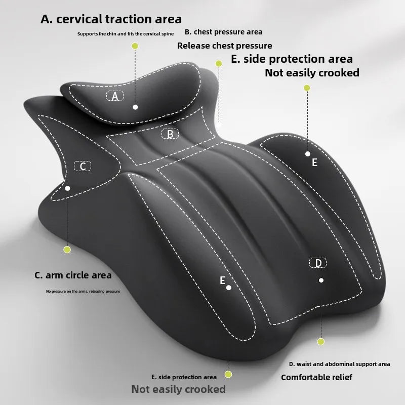 THEIA Ergonomic Memory Foam Support Pillow for Sleeping, Reading, Phone Use and Prone Resting – Neck, Chest, and Leg Backrest Cushion