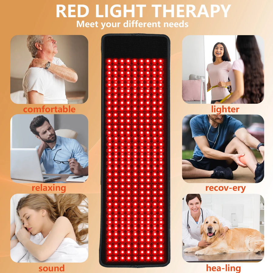 Theia Red Light Therapy Strong Mat Pad with 400PCS 3-In-1 660nm&850nm Relieve Pain,Treat Inflammation,Promote Circulation,Improve Sleep