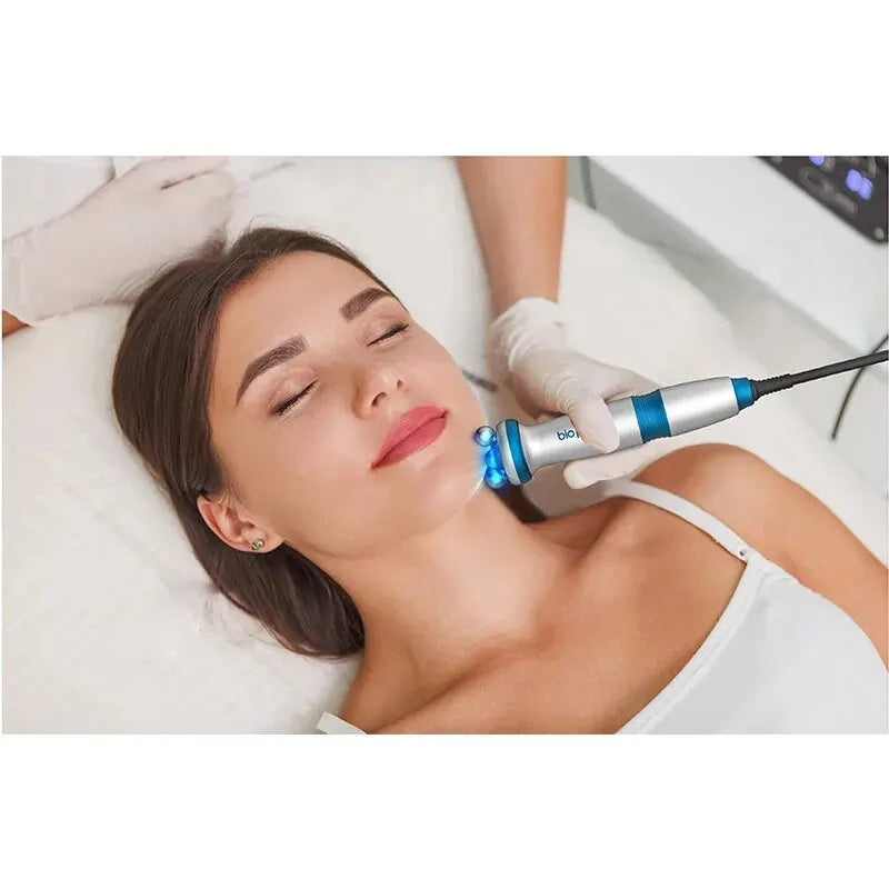 BIO PEN: Advanced 360° Radio Frequency & Blue Light EMS Roller for Skin Tightening and Lifting