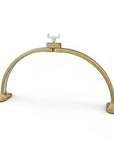 32" Professional Half Moon LED Nail Desk Lamp with Phone Holder – 48W Salon Light