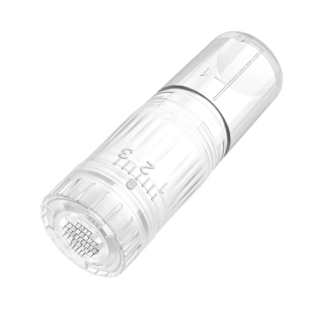 10x Disposable Hydra Pen Needle Cartridges – H5 / H3 Replacement | 12 / 24 / 36 Pin & Nano | Adjustable Serum Flow
