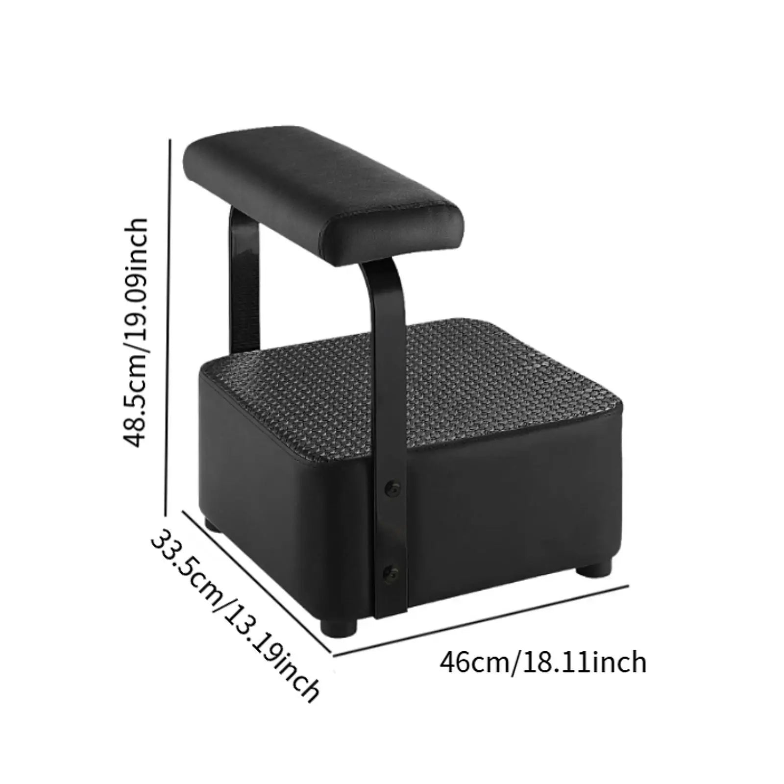 Professional Adjustable Salon Footrest – Padded Pedicure & Beauty Technician Leg Support