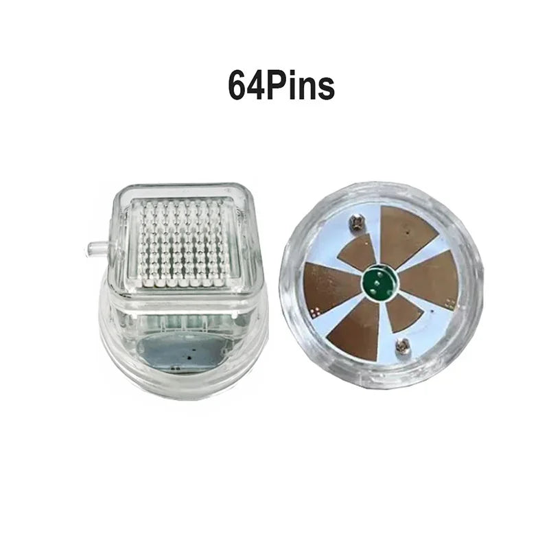 RF Microneedling Replacement Cartridge (10 Pins, 25 Pins, 64 Pins, Nano Crystal) with Disposable Connection Tube for Fractional RF Microneedling Machine