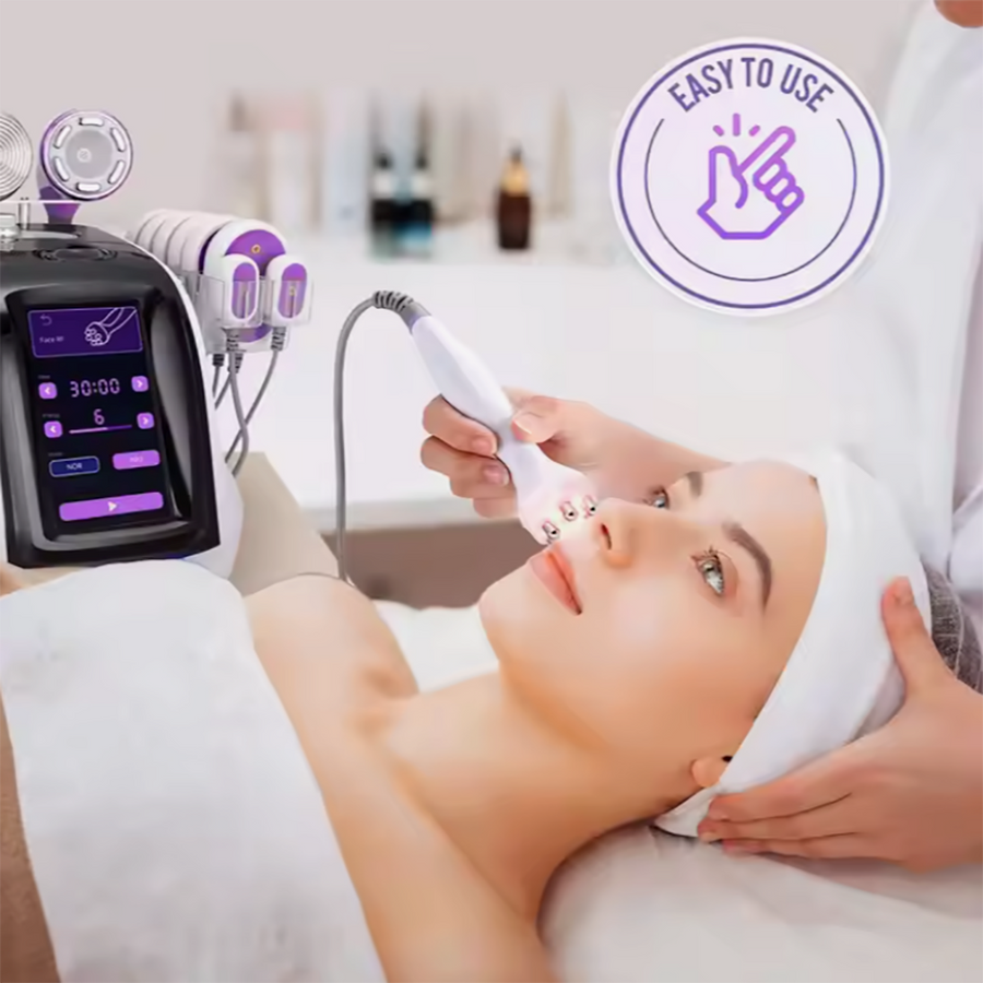 Aristorm 40k Cavitation Machine 9 in 1 Vacuum Radiofrequency Skin Tightening Body Slimming Facial Skin Care Massager