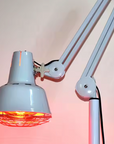 Dual-Head Infrared Heat Therapy Lamp with Adjustable Floor Stand