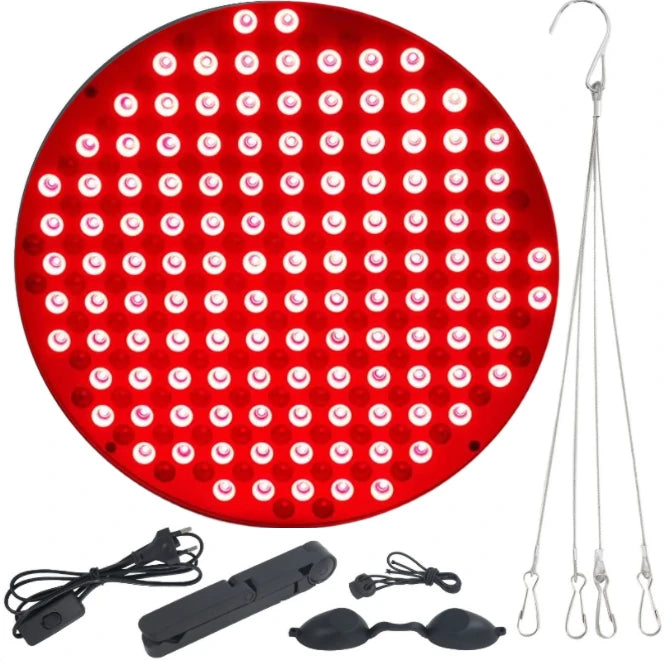 THEIA HaloLuxRed Professional Red Light Therapy Lamp – 660nm & 850nm Near Infrared LED Panel with Adjustable Stand