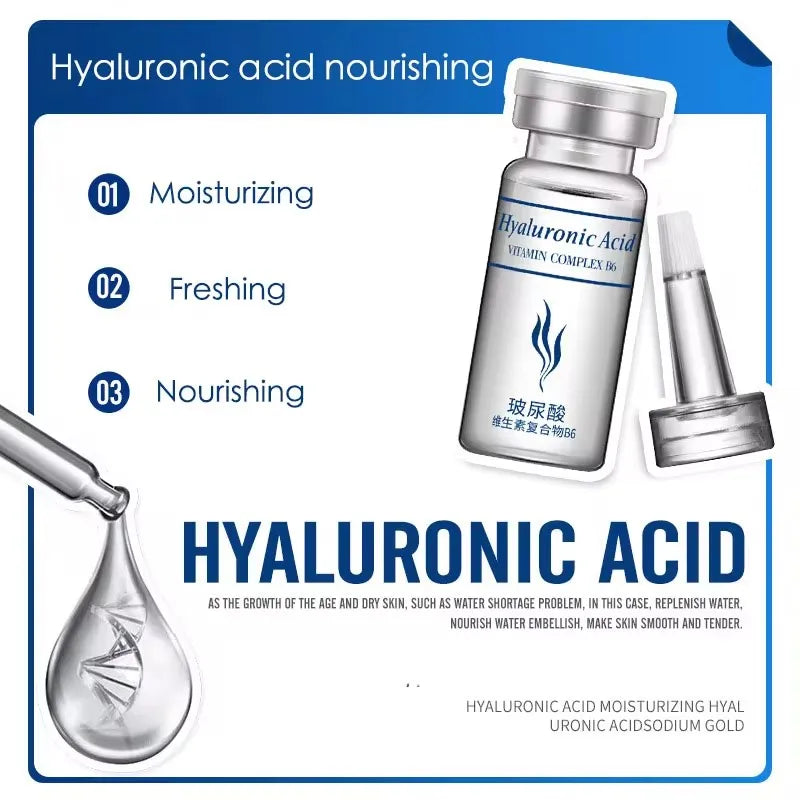 Hyaluronic Acid Freeze-Dried Facial Serum Set – Intensive Hydrating & Skin Conditioning Skincare Treatment (20pcs)