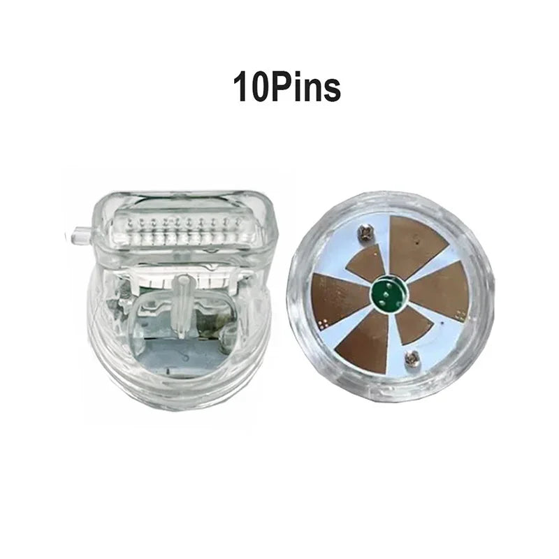 RF Microneedling Replacement Cartridge (10 Pins, 25 Pins, 64 Pins, Nano Crystal) with Disposable Connection Tube for Fractional RF Microneedling Machine