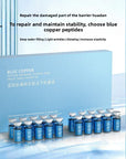 Blue Copper Peptide Freeze-Dried Facial Serum Set – Oligopeptide Hydrating & Skin Conditioning Skincare Kit (20pcs)