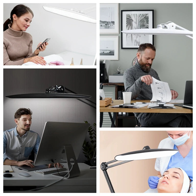 386 LED Adjustable Clamp Lamp – 18W Dimmable Professional Nail & Lash Salon Light
