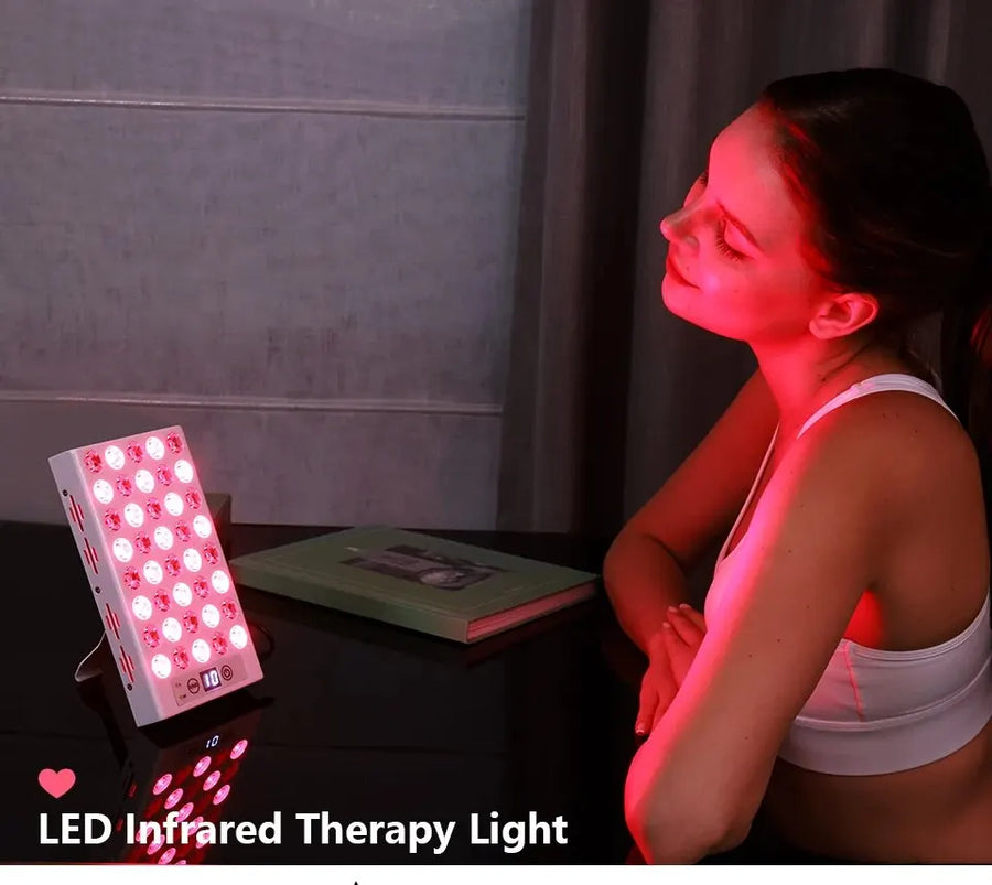 Theia RTL40 Portable Red Light Therapy Panel – 40x5W LEDs for Pain Relief, Beauty, and Skincare with Near-Infrared Light