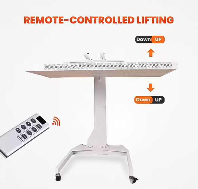 Theia All-Round 4-in-1 Electric Red Light Therapy Stand – Horizontal, Vertical & Sideway Positioning with Automatic Lifting