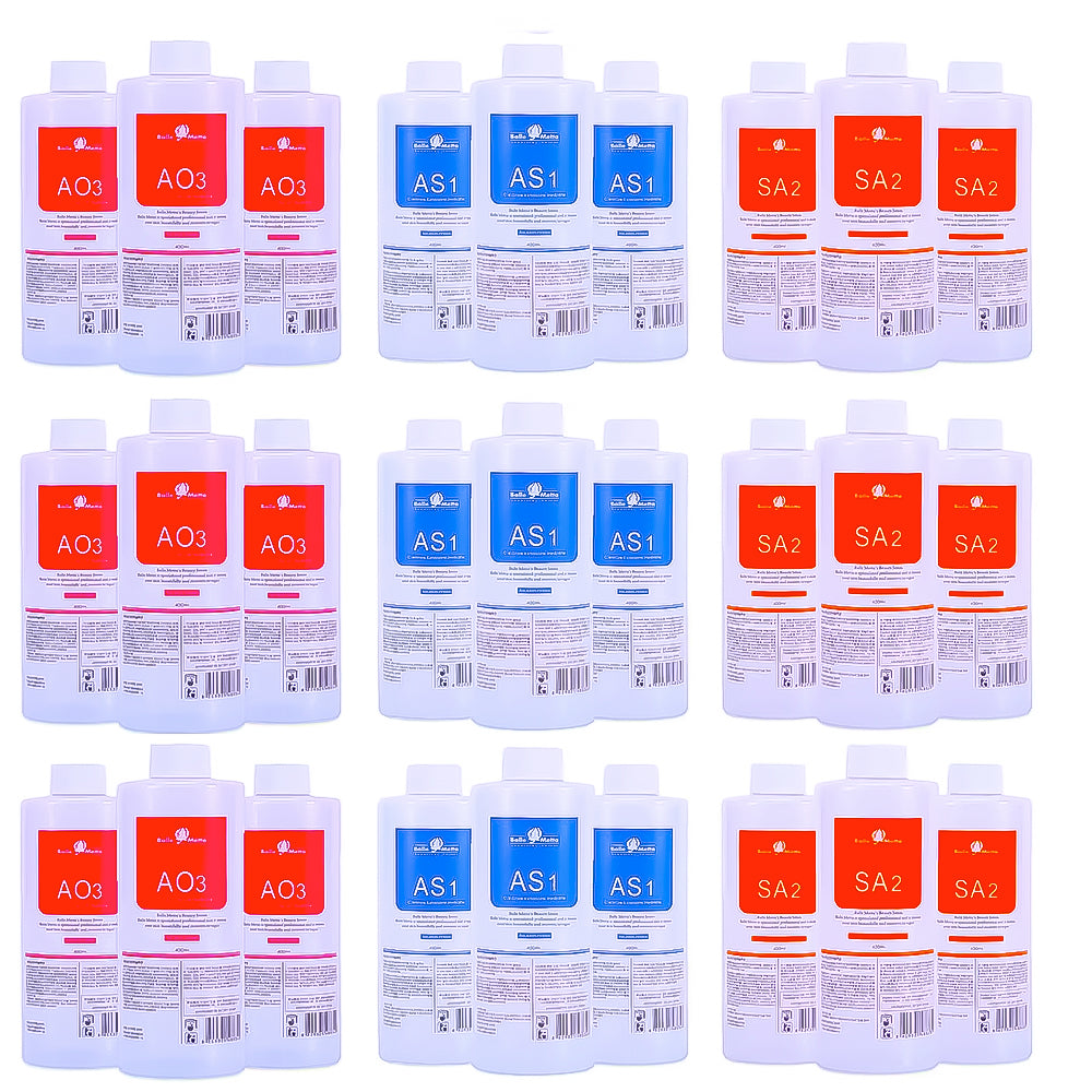 Theia Aqua Peeling Solution – XXXL 1-Year Supply (9 Sets – AS1, SA2, AO3)