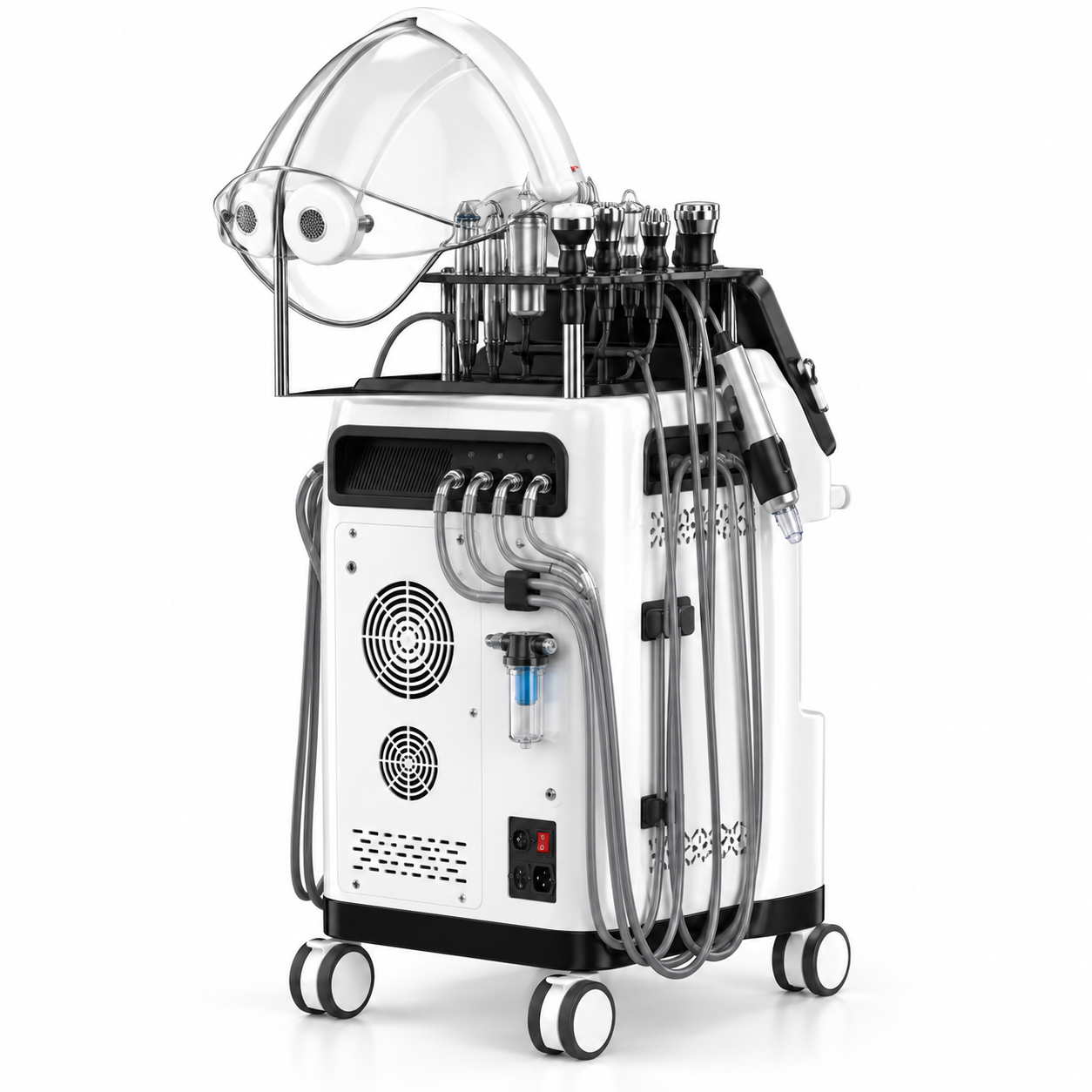 10-in-1 Hydro Dermabrasion & Oxygen Facial Machine with LED Therapy Dome – 2026 Advanced