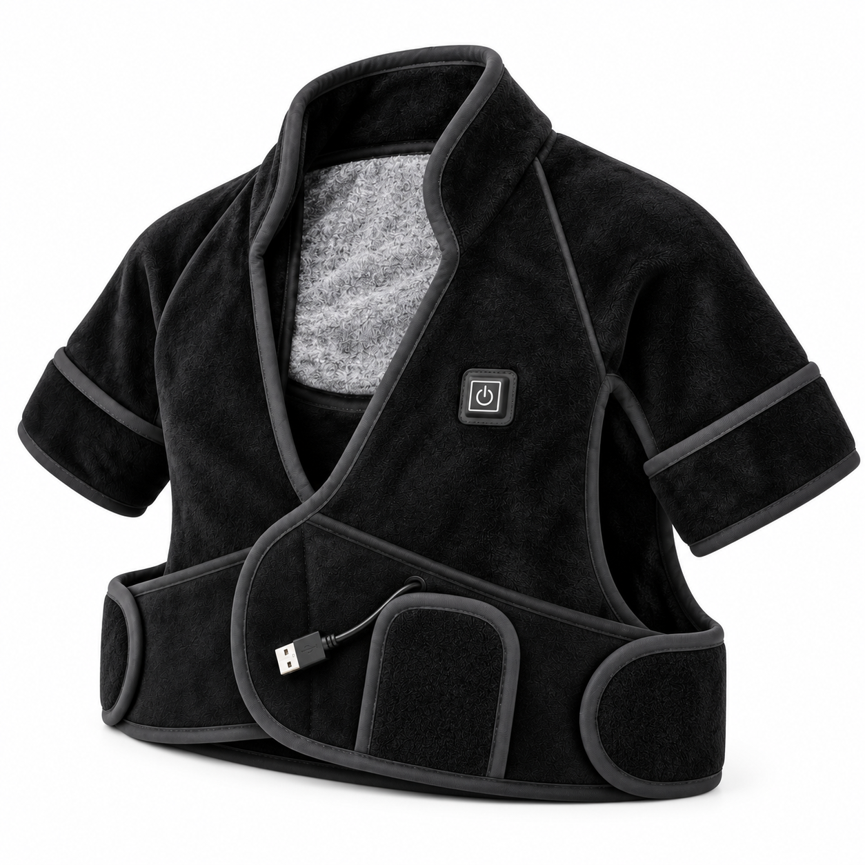 Electric Heated Neck & Shoulder Wrap with Vibration Massage – 3 Heat Levels, USB-C Powered