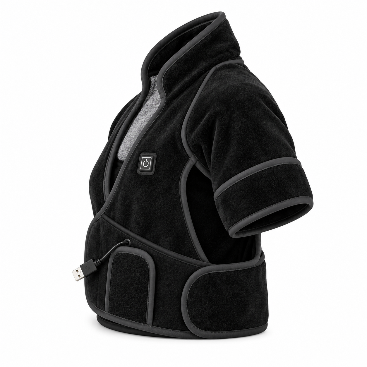 Electric Heated Neck & Shoulder Wrap with Vibration Massage – 3 Heat Levels, USB-C Powered