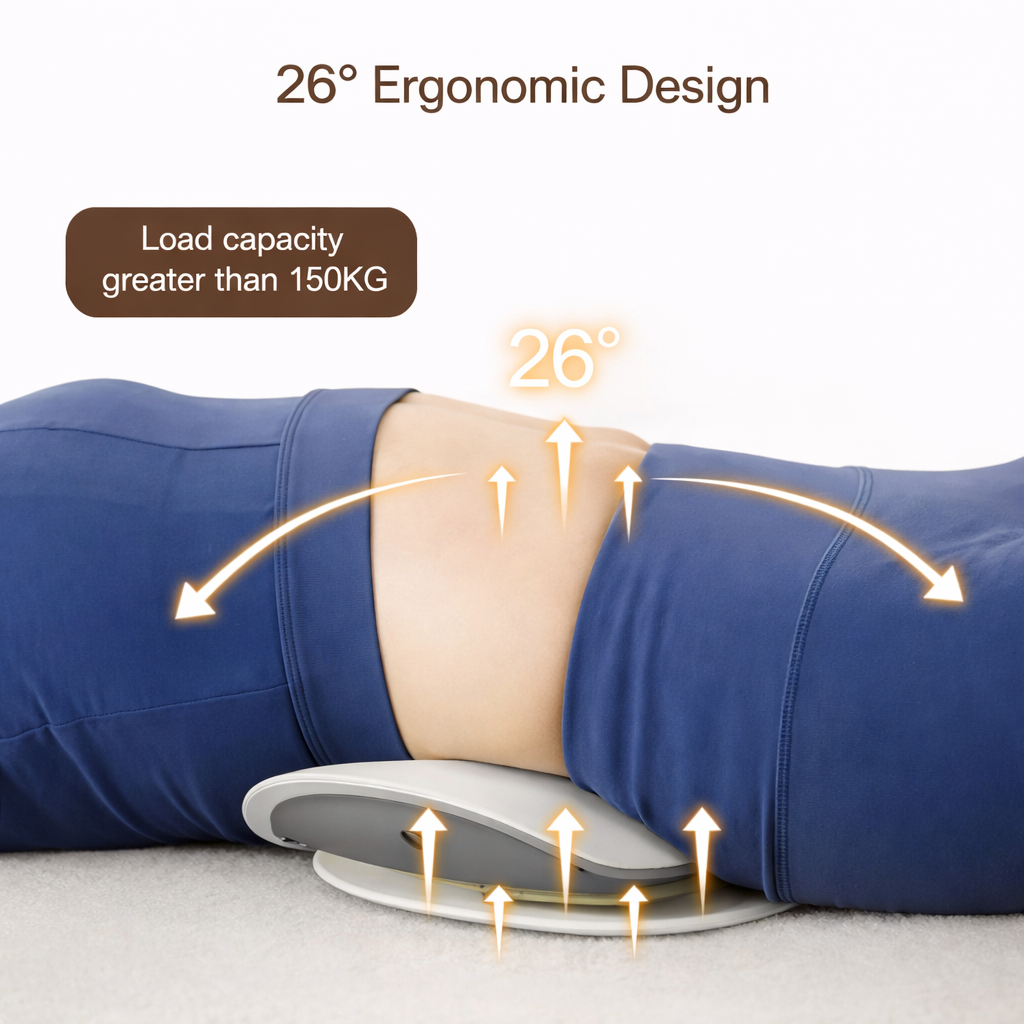 4-in-1 Lumbar Traction Device with Dynamic Airbag – Adjustable Back Stretcher & Waist Massager for Relaxation