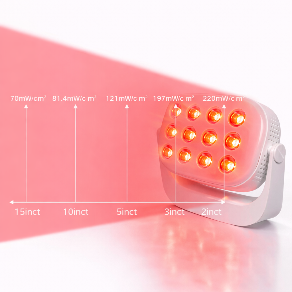 Compact Red & Near-Infrared LED Light Panel – 12 LEDs, 660nm & 850nm