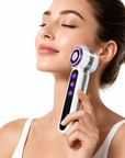 3-in-1 EMS Microcurrent Facial Massager with Heat & Vibration for Skin Firming & Facial Care