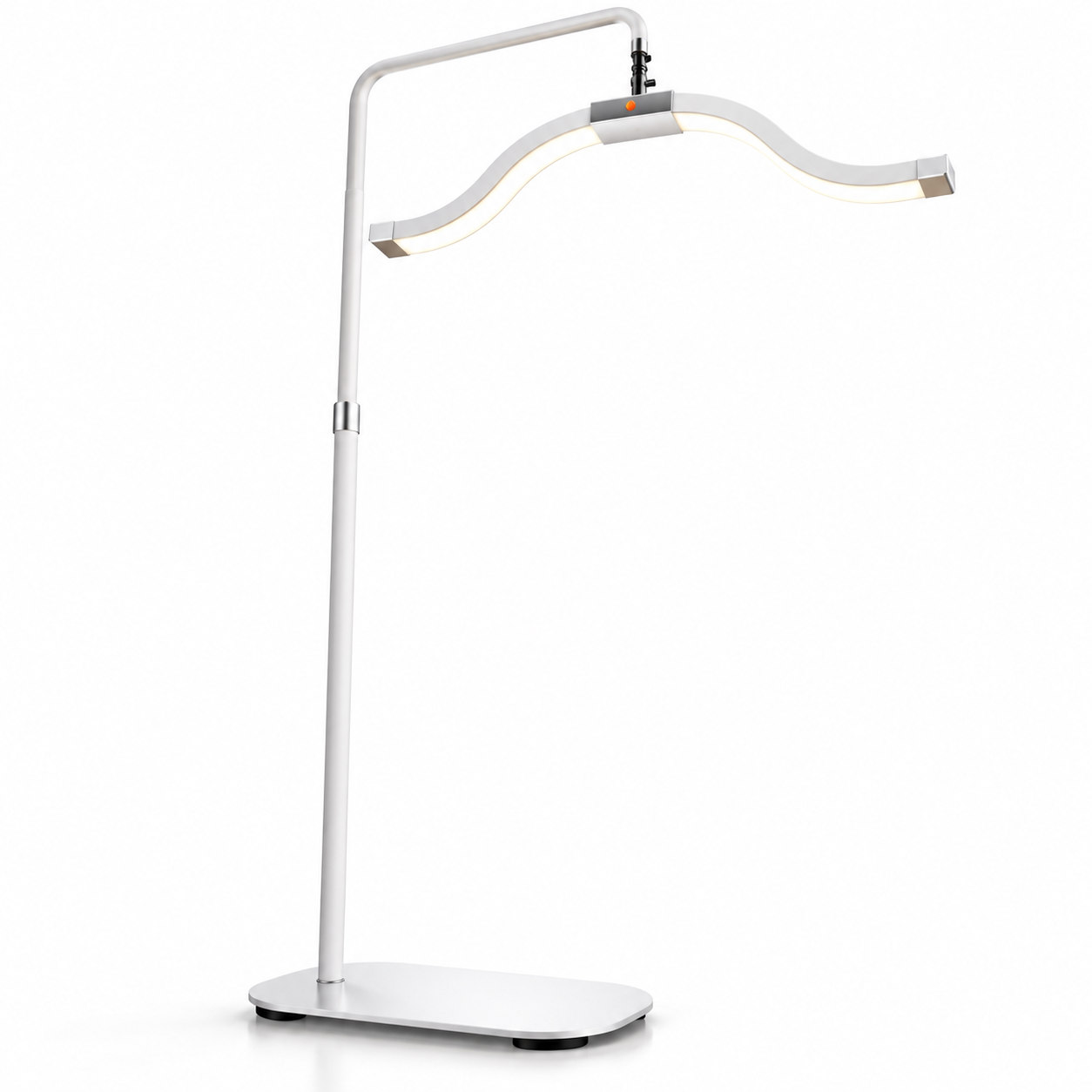 Professional 2-in-1 Curved LED Beauty Floor Lamp