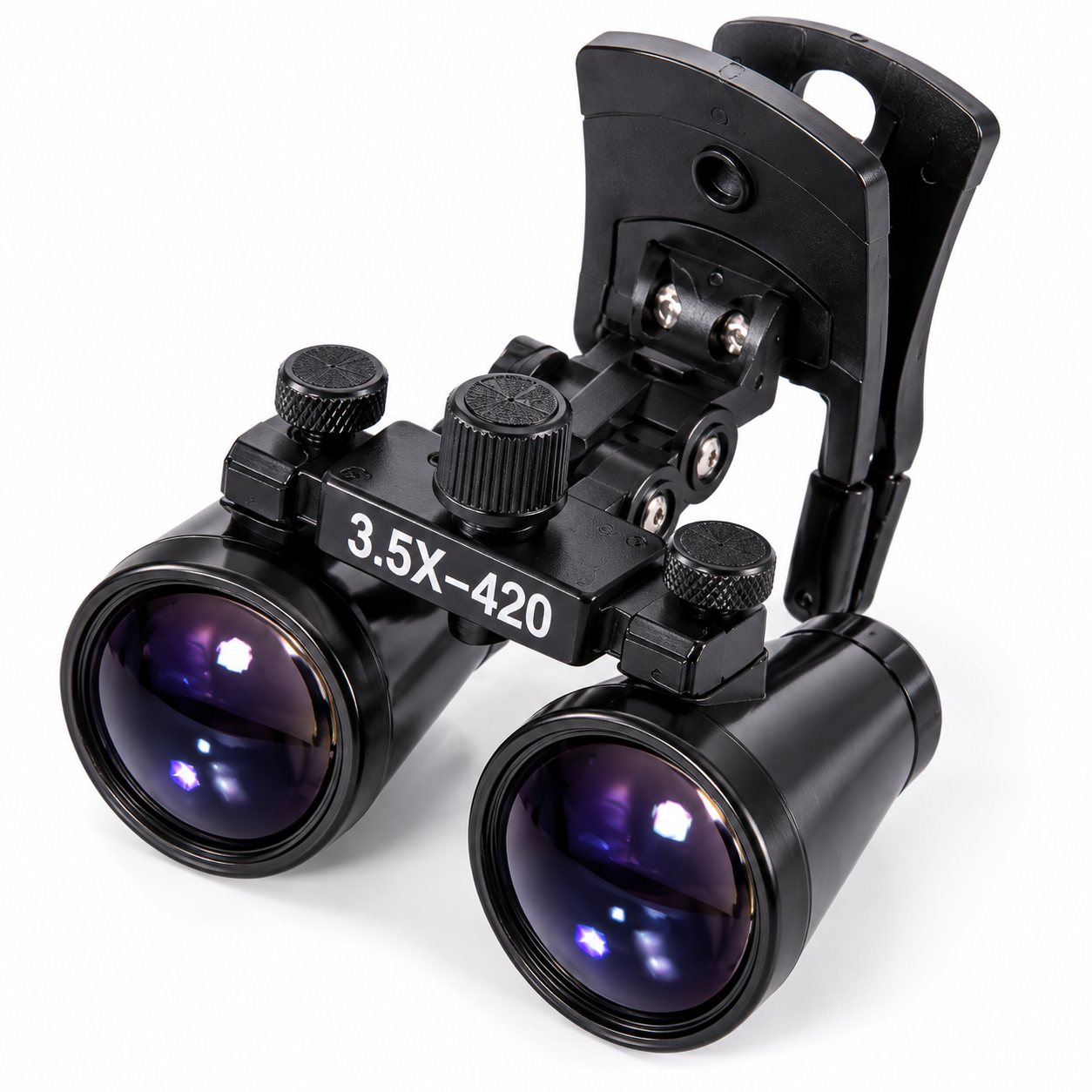 Professional 3.5X Dental Binocular Loupes – 420mm Clip-On Magnifying Glasses