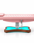 Electric Beauty Treatment Bed with 3 Motors, Adjustable Backrest, Height Control & LED Base