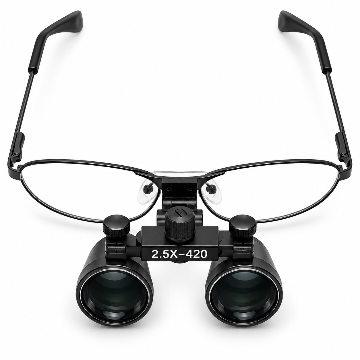 Professional 2.5X Dental Binocular Loupes – 420mm Flip-Up Magnifying Glasses