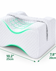 Ergonomic Memory Foam Knee Pillow for Side Sleepers with Adjustable Strap – Leg Support Cushion