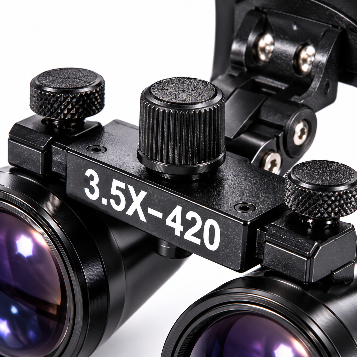 Professional 3.5X Dental Binocular Loupes – 420mm Clip-On Magnifying Glasses