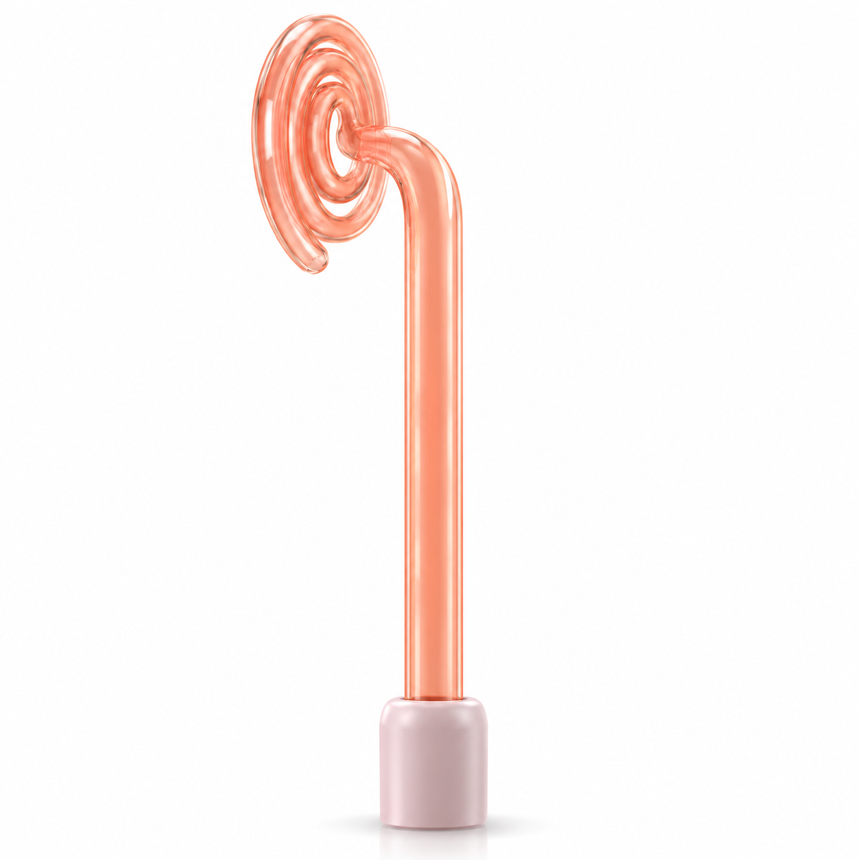 High Frequency Glass Spiral Coil Electrode – Orange Replacement Attachment for Facial & Beauty Devices