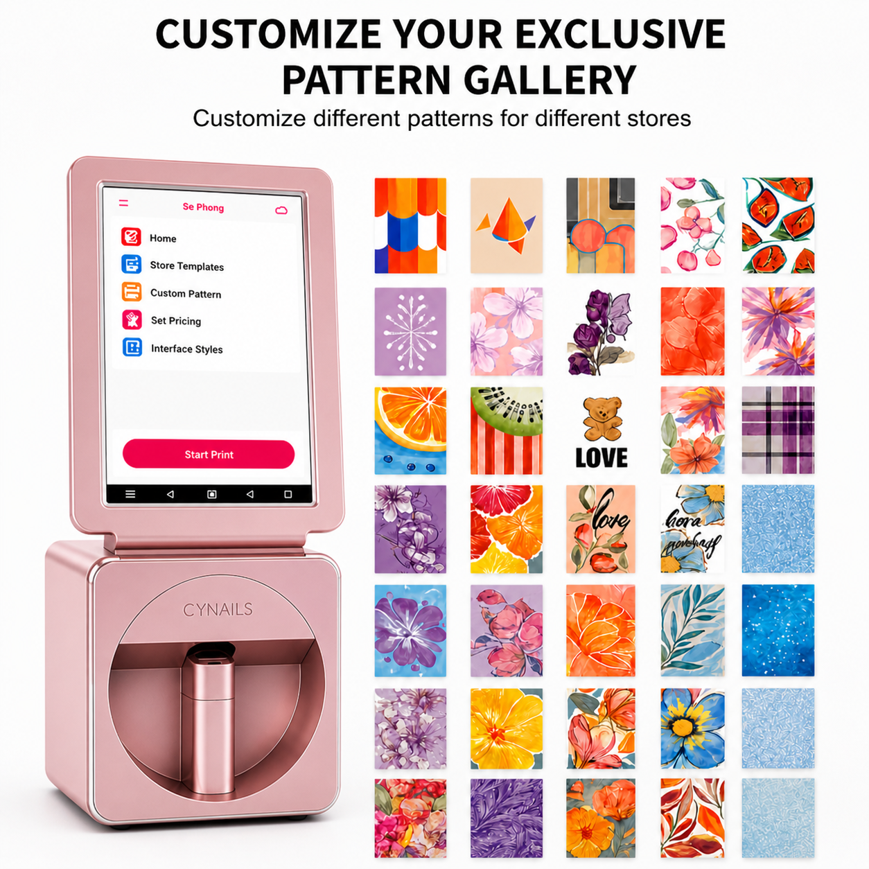 Nails X11 Plus Professional Nail Printer – Digital Nail Art Machine with 10.1" Touch Screen