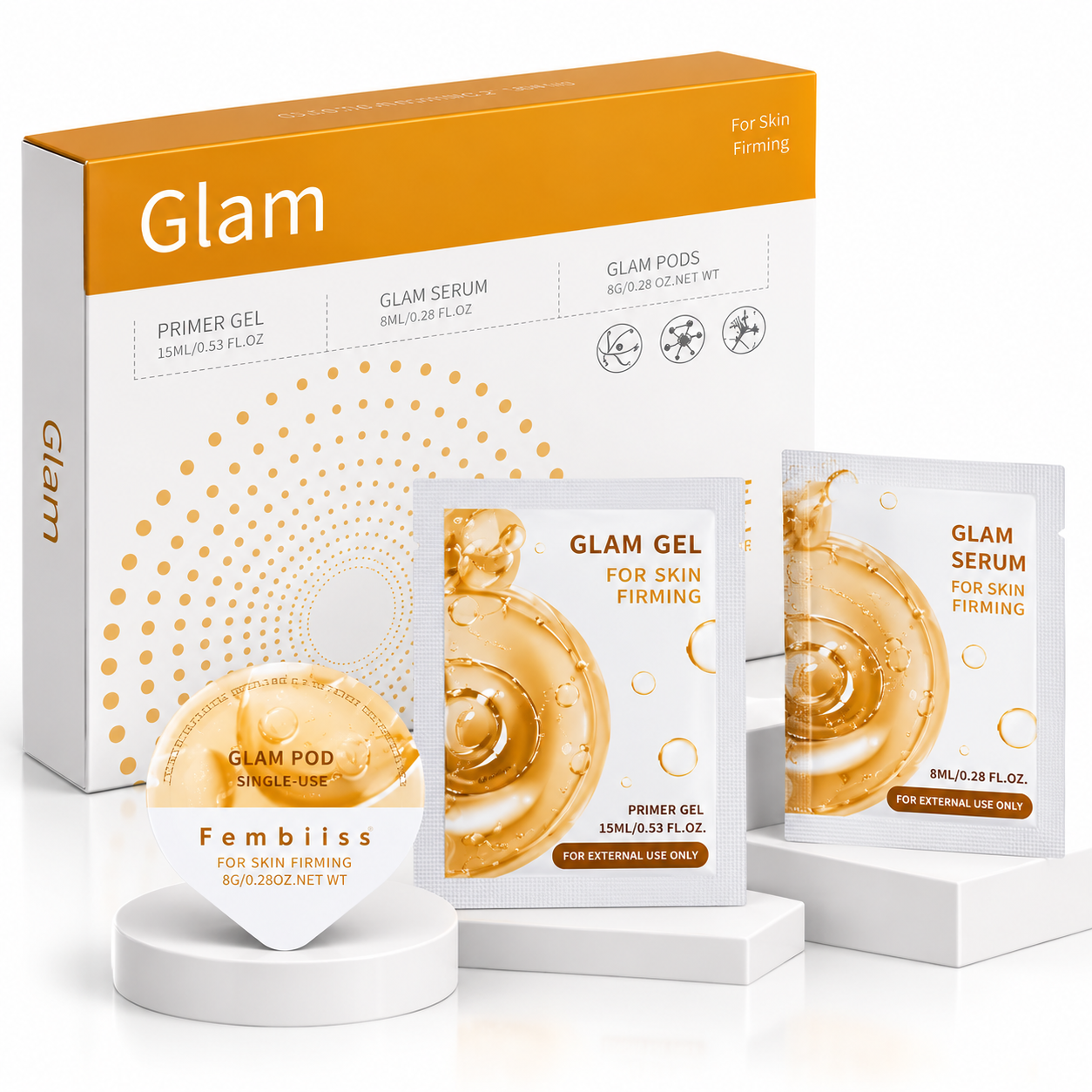 Glam Pod Facial Kit – 6 Pods, 6 Primer Gels & 6 Serums