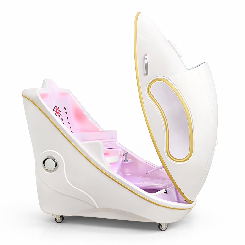 THEIA Health Capsule Infrared Sauna Pod – Herbal Steam, Ozone Cleaning & LCD Touch Control – Professional Beauty Salon Sauna Capsule