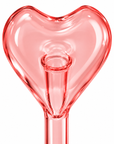 High Frequency Glass Heart Electrode – Pink Replacement Attachment for Facial & Beauty Devices