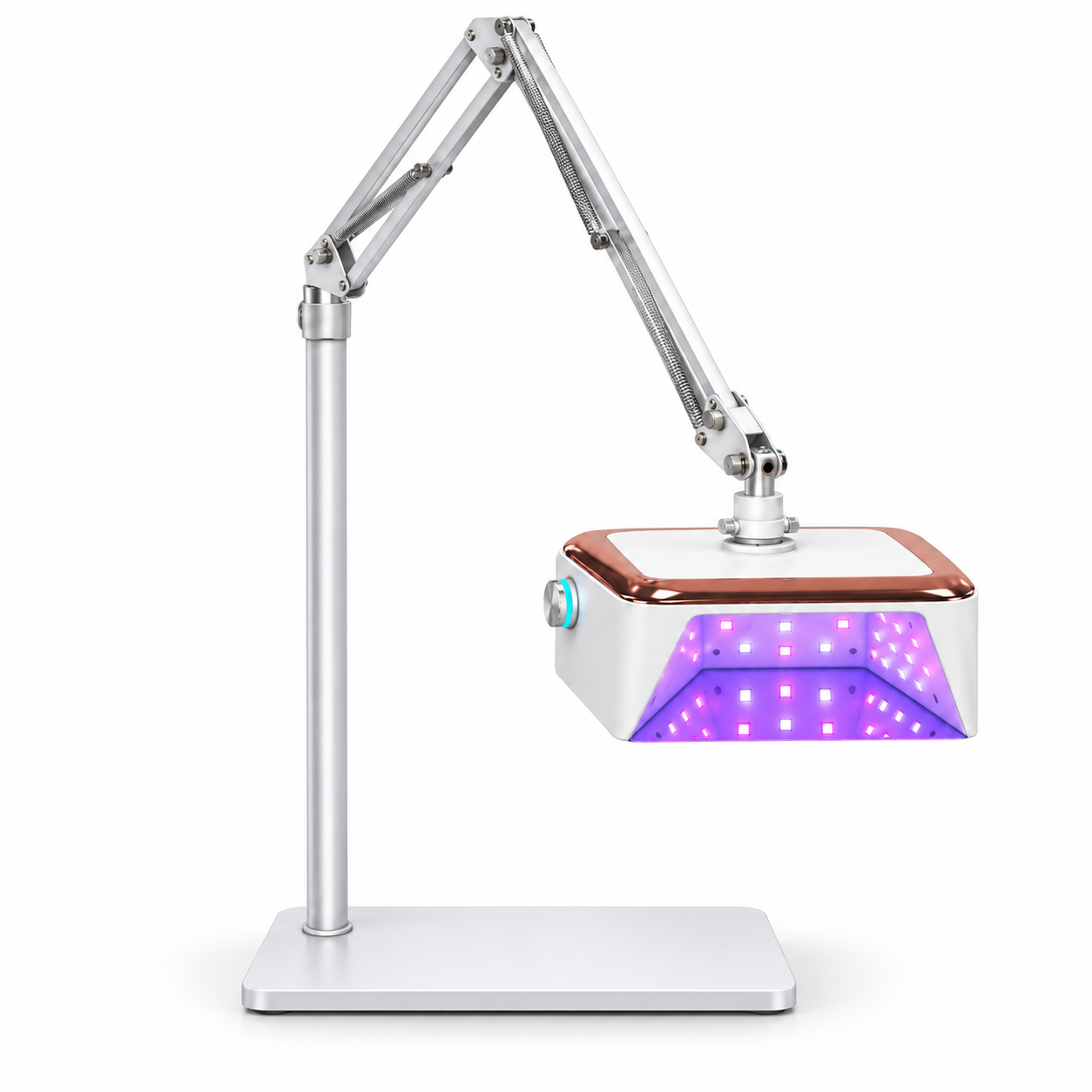 54W Cordless UV LED Nail Lamp with Adjustable Floor Stand – 360° Rotating for Manicure & Pedicure