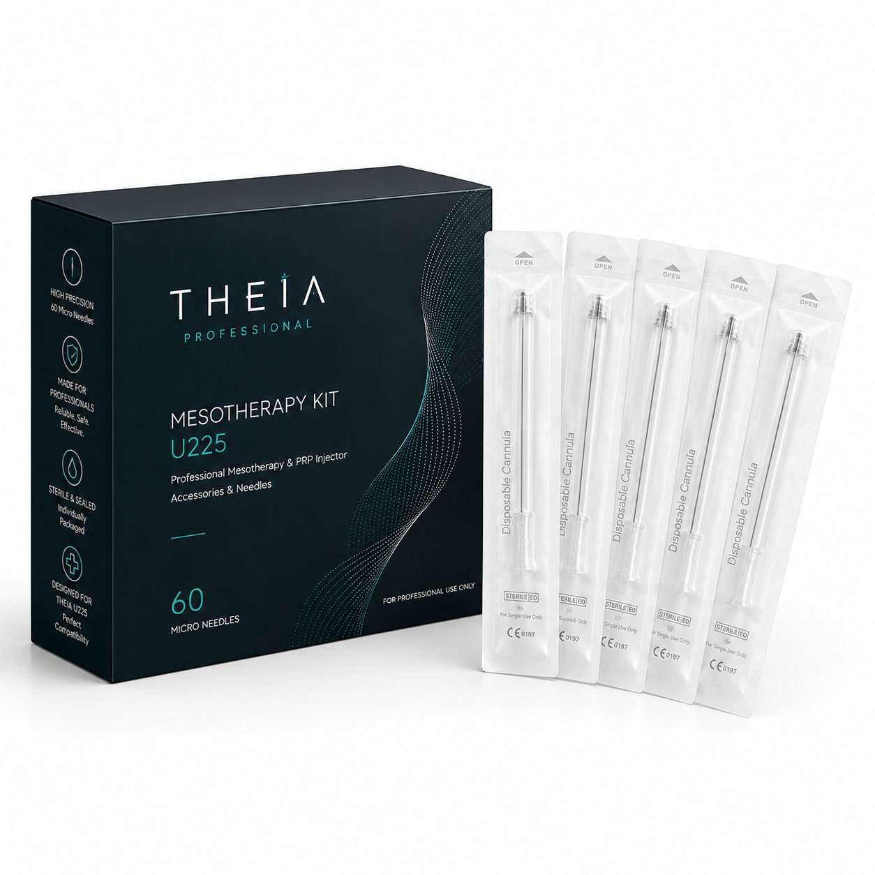 THEIA U225 Professional Mesotherapy Catheter Kit 60PCS