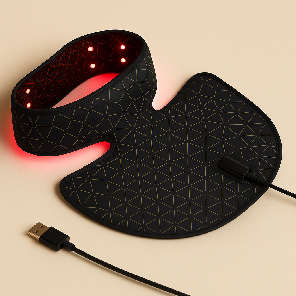 Theia 660nm 850nm Red Infrared Light Therapy Wrap For a Youthful Neck & Chest