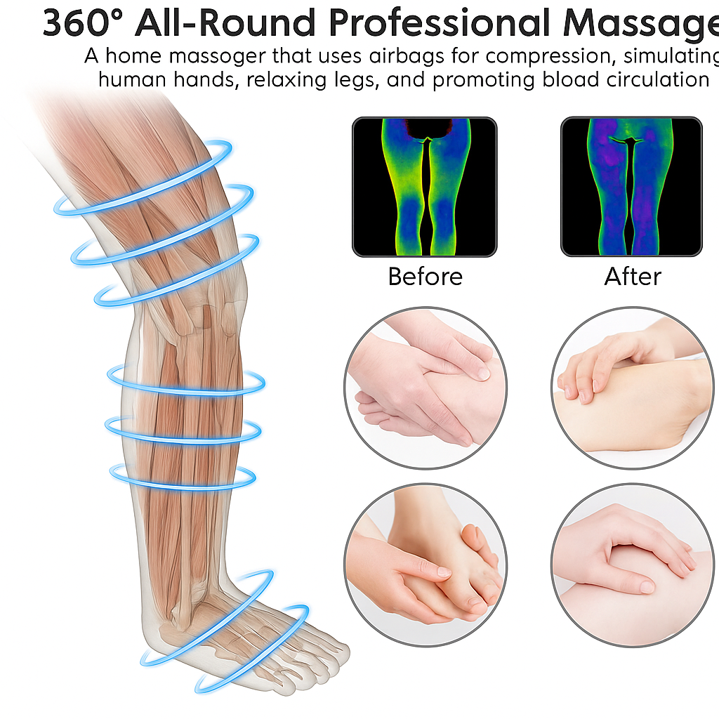 Theia Athlete Air-C Full Leg Compression Massager