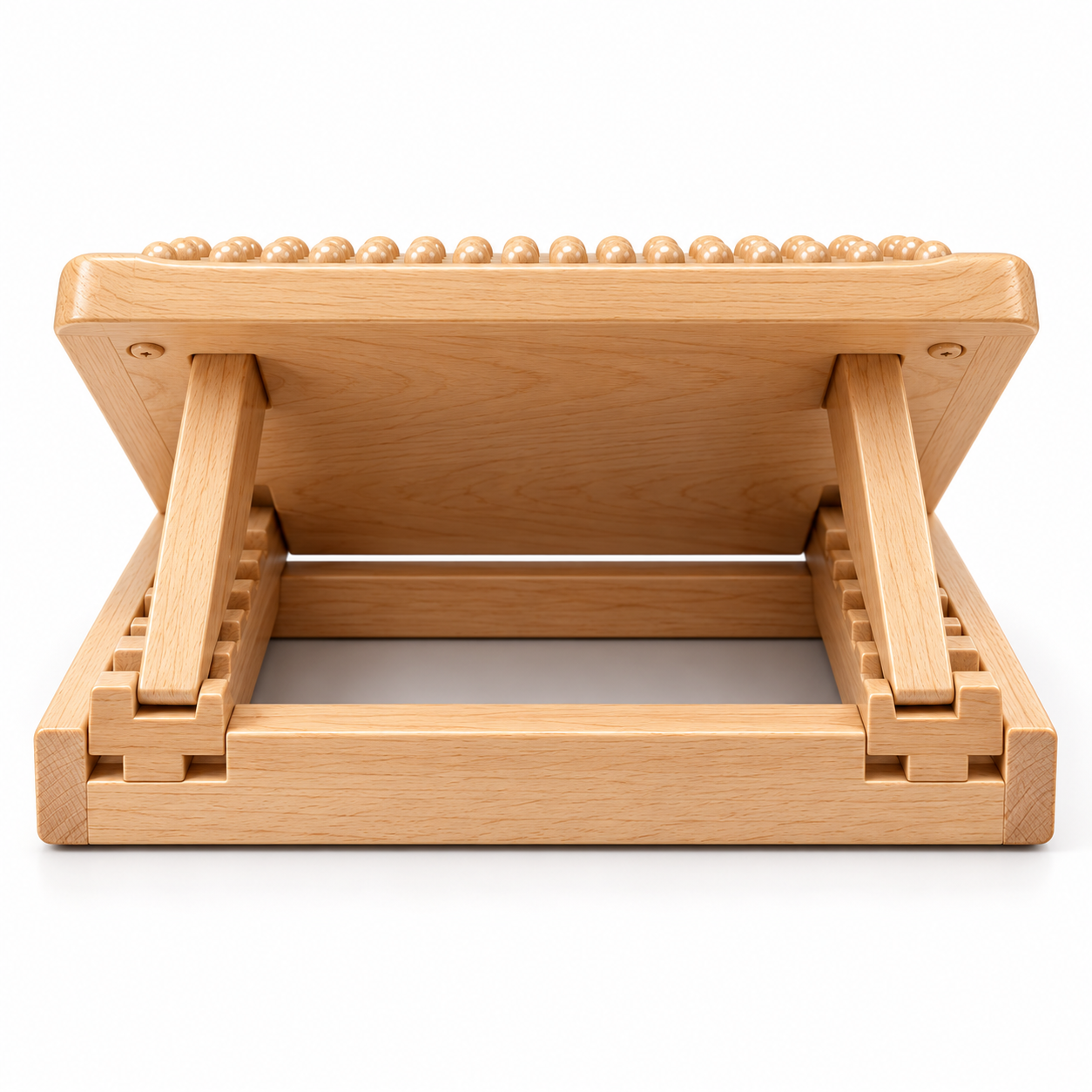 Adjustable Wooden Slant Board with Acupressure Massage