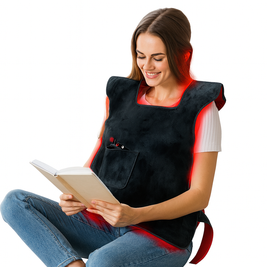 Theia Red Light Therapy Vest 660nm & 850nm – Wearable Infrared Treatment for Back, Shoulder and Full-Body Pain Relief