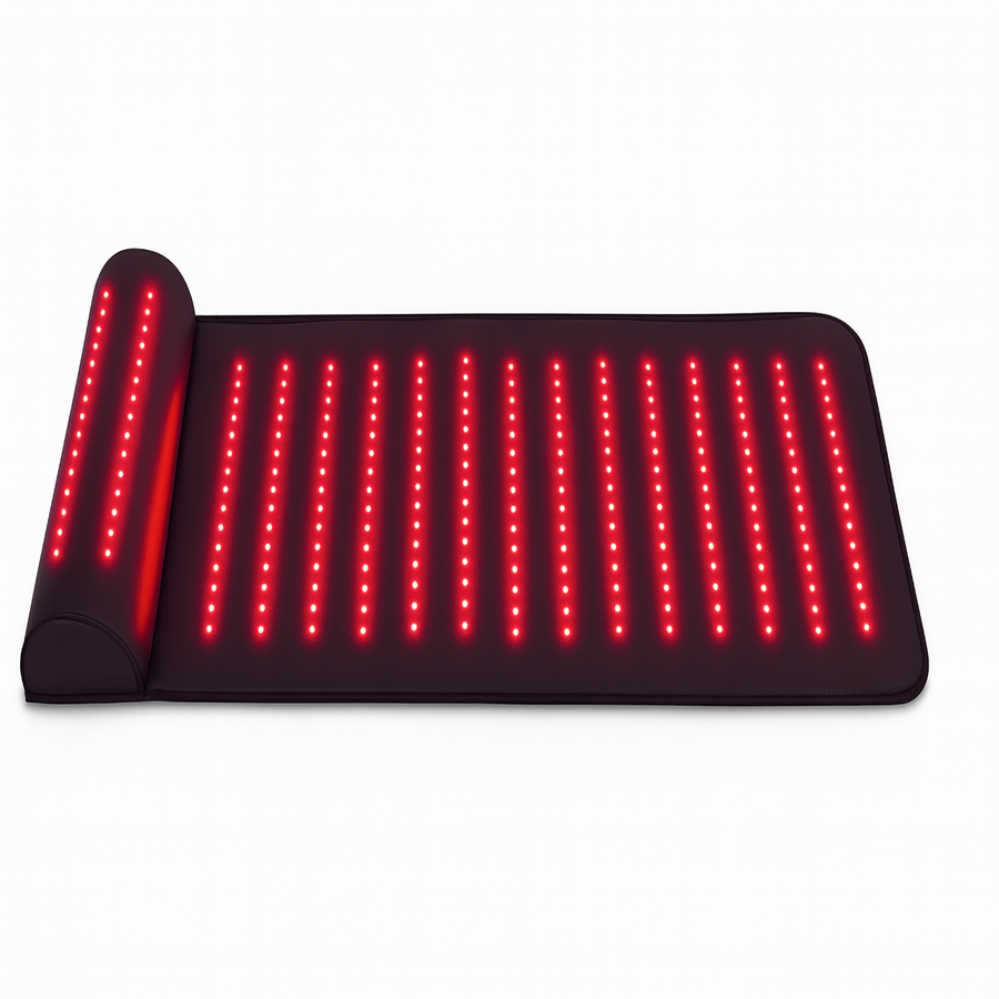 Professional Red Light Therapy Mat with Far Infrared Heat and 3D Neck Support – 675 LED