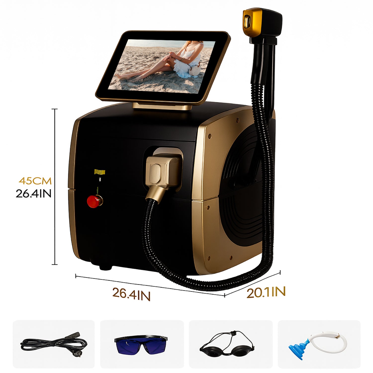 Professional 3-Wavelength 808nm Diode Laser Hair Removal Machine