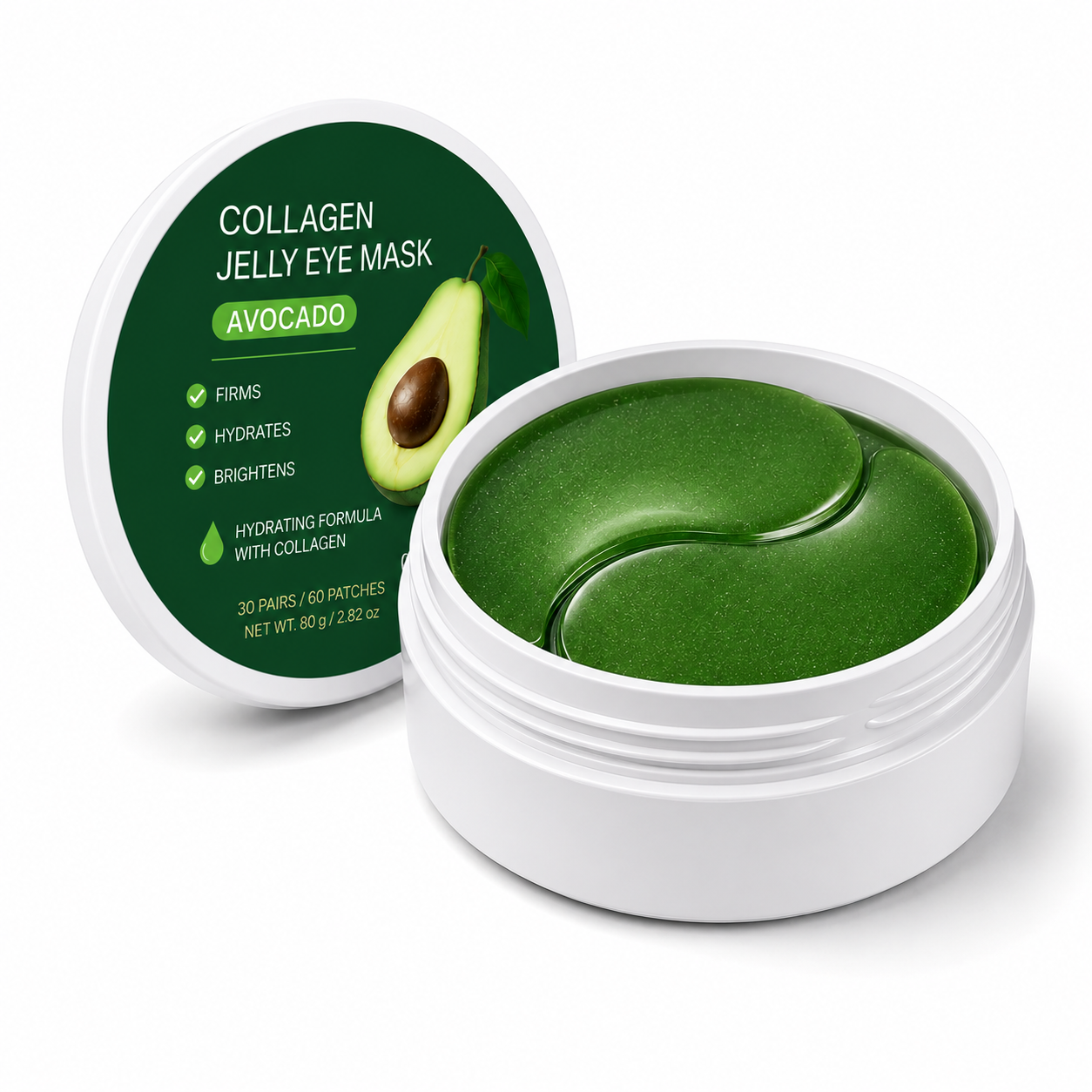 Avocado Hydrogel Eye Patches – 60 Pieces