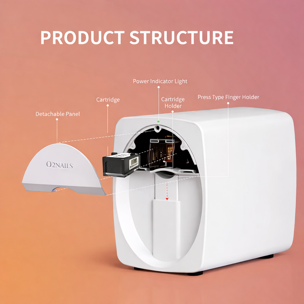 Nails Nail Printer M1 Mini Professional 3D Nail Printer – Digital Nail Art for Home or Nail Salon