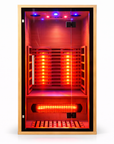 1-Person Indoor Red Light Therapy Sauna Room for Home Use – Full Spectrum Infrared Sauna with Tempered Glass